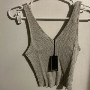 Monrow rib v neck top